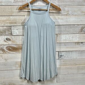 Shebird Tank Bra Dress Gray Size 4 US 8 34DD 36C 36D 38B Ribbed Stretch